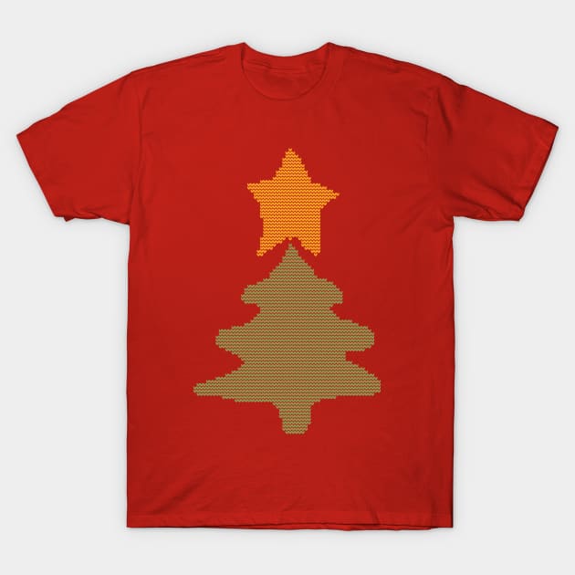 Abstract Christmas Tree Sweater T-Shirt by ellenhenryart